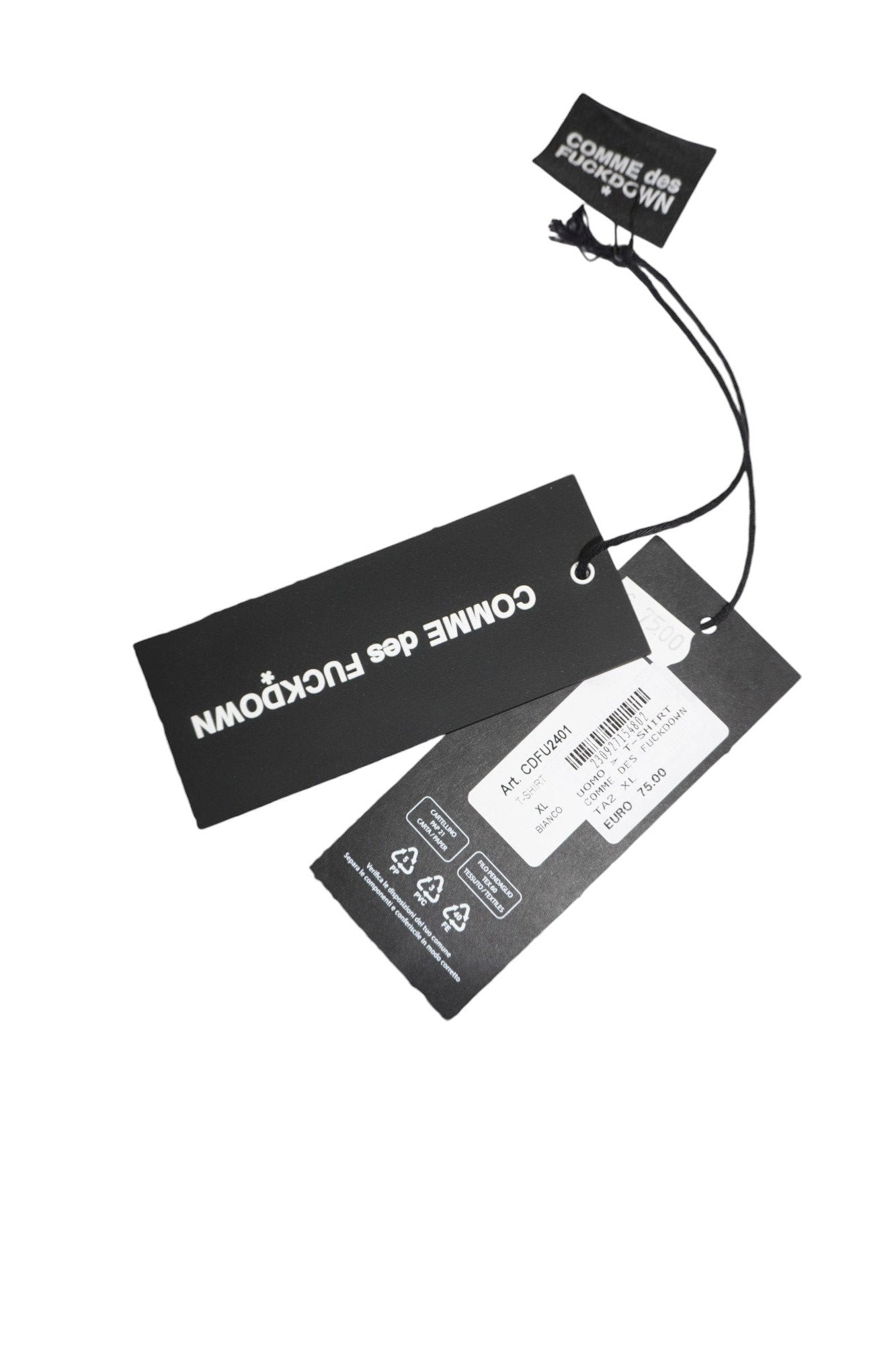 Comme des Fuckdown Shirt MASK WHT