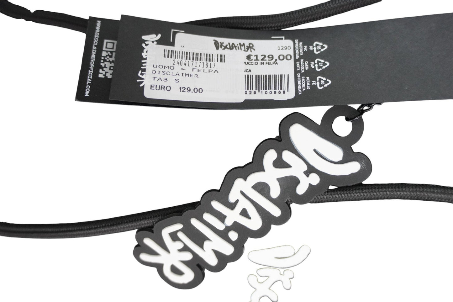 Disclaimer Zip Hoodie "BLK Logo"