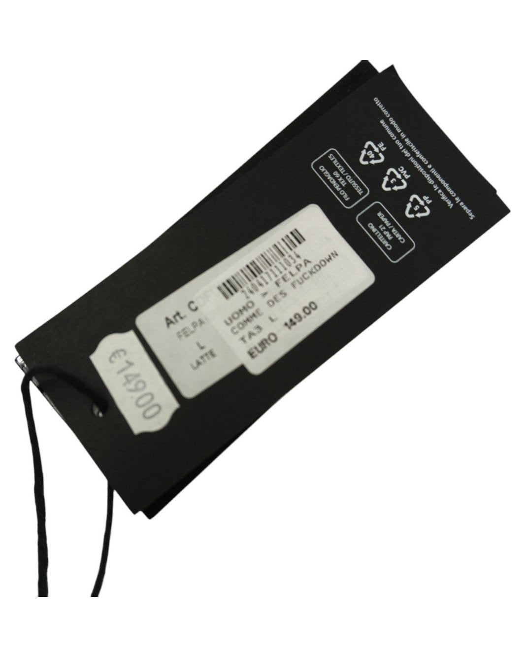 Comme des Fuckdown Hoodie "BLK ABstract"