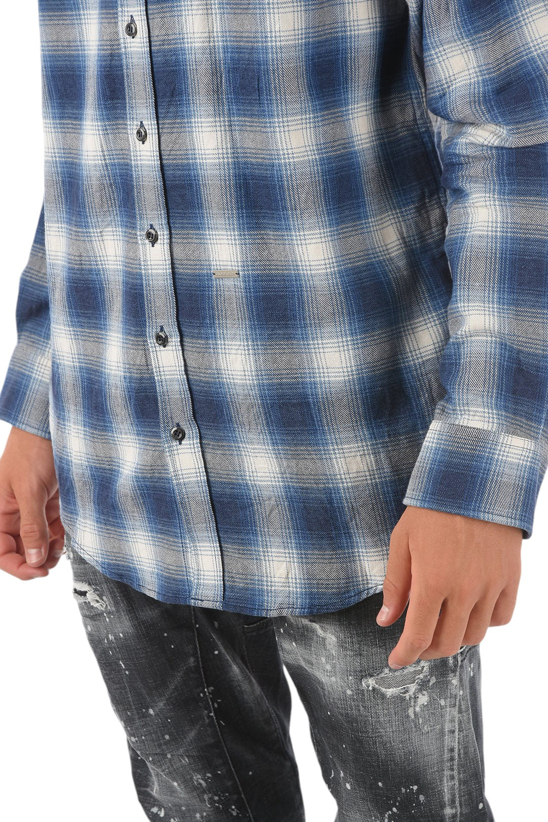 Dsquared 2 Hemd Karo Blue