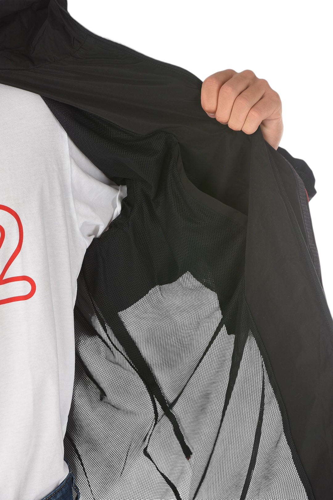 Dsquared 2 Windbreaker Black/White long