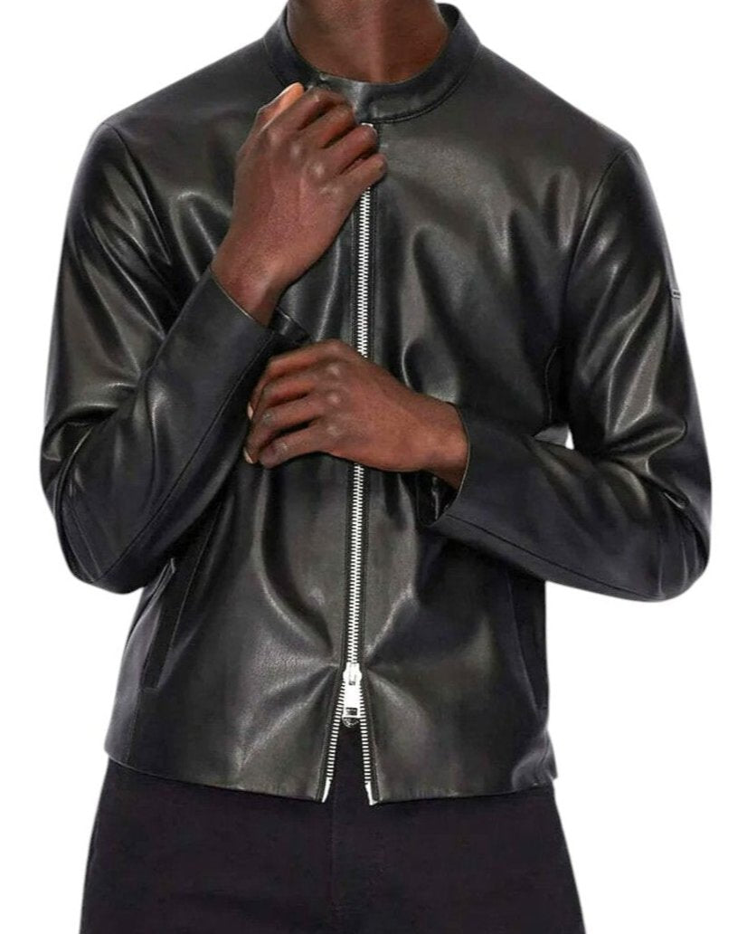 Armani Exchange Lederjacke "Solid"