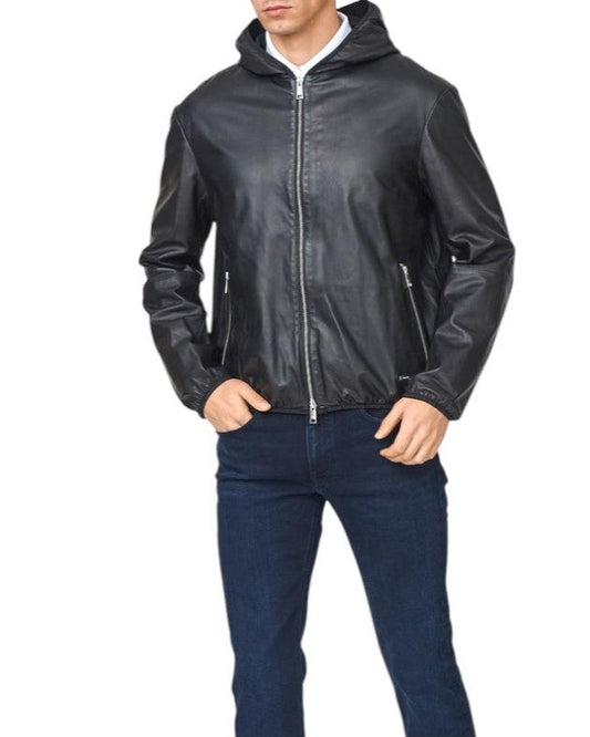 Armani Exchange Lederjacke "Street"
