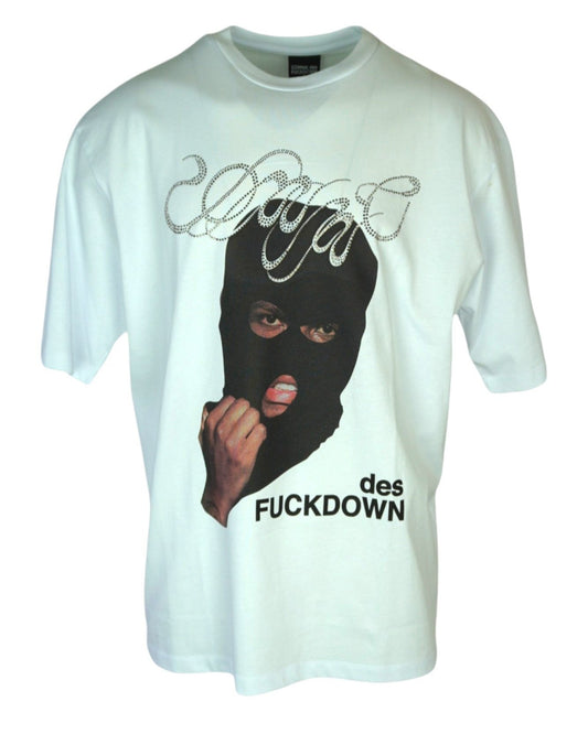 Comme des Fuckdown Shirt MASK WHT