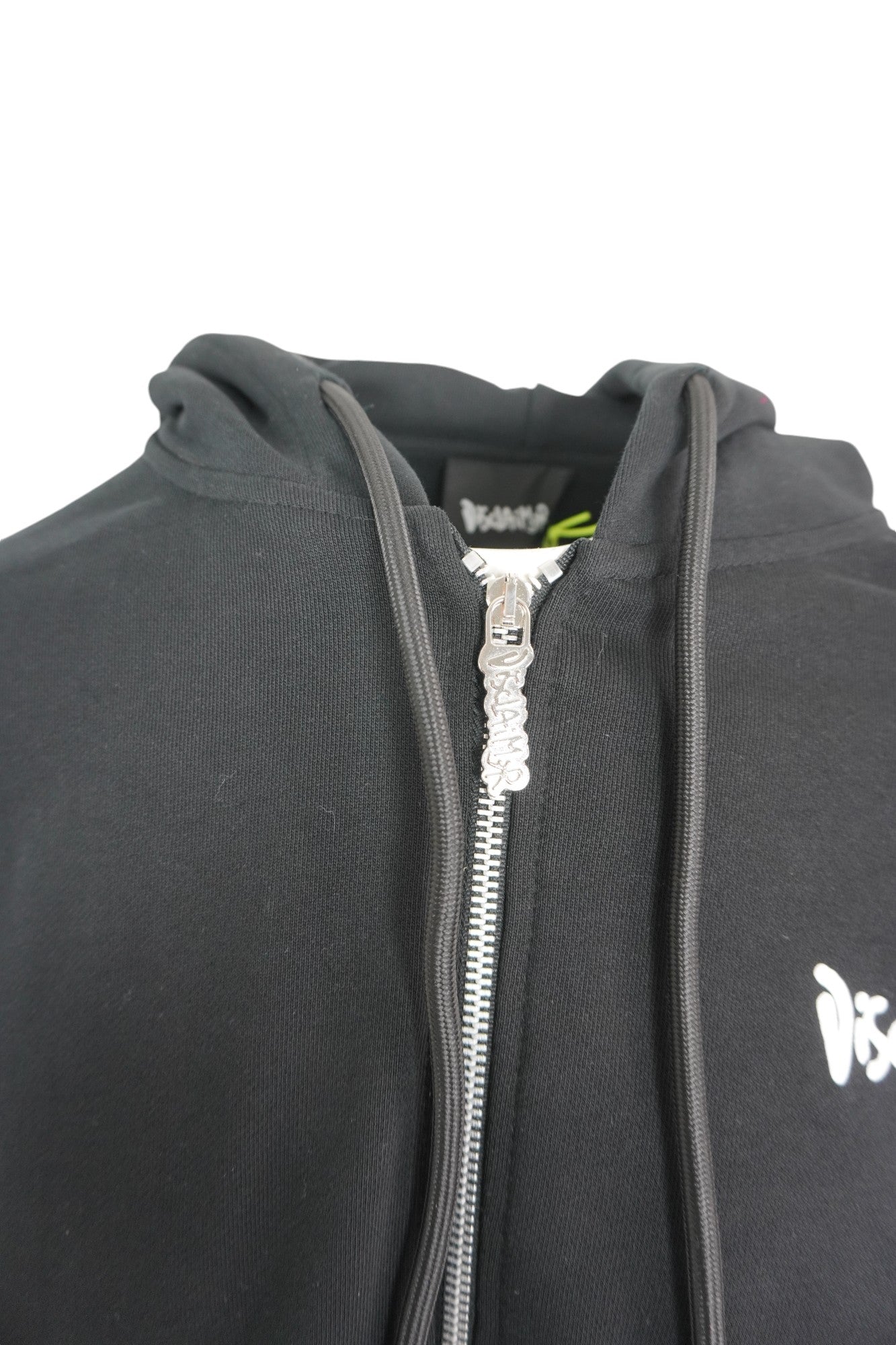 Disclaimer Zip Hoodie "BLK Logo"