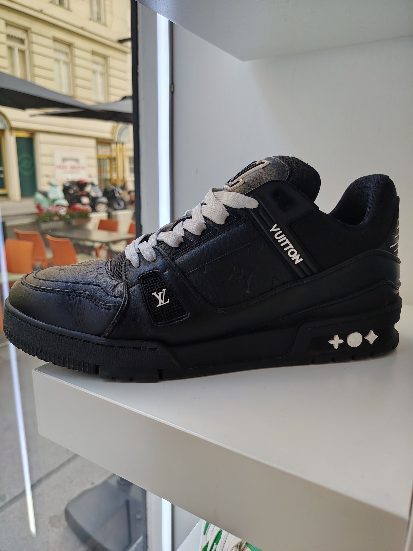 Louis Vuitton Trainer Denim Schwarz