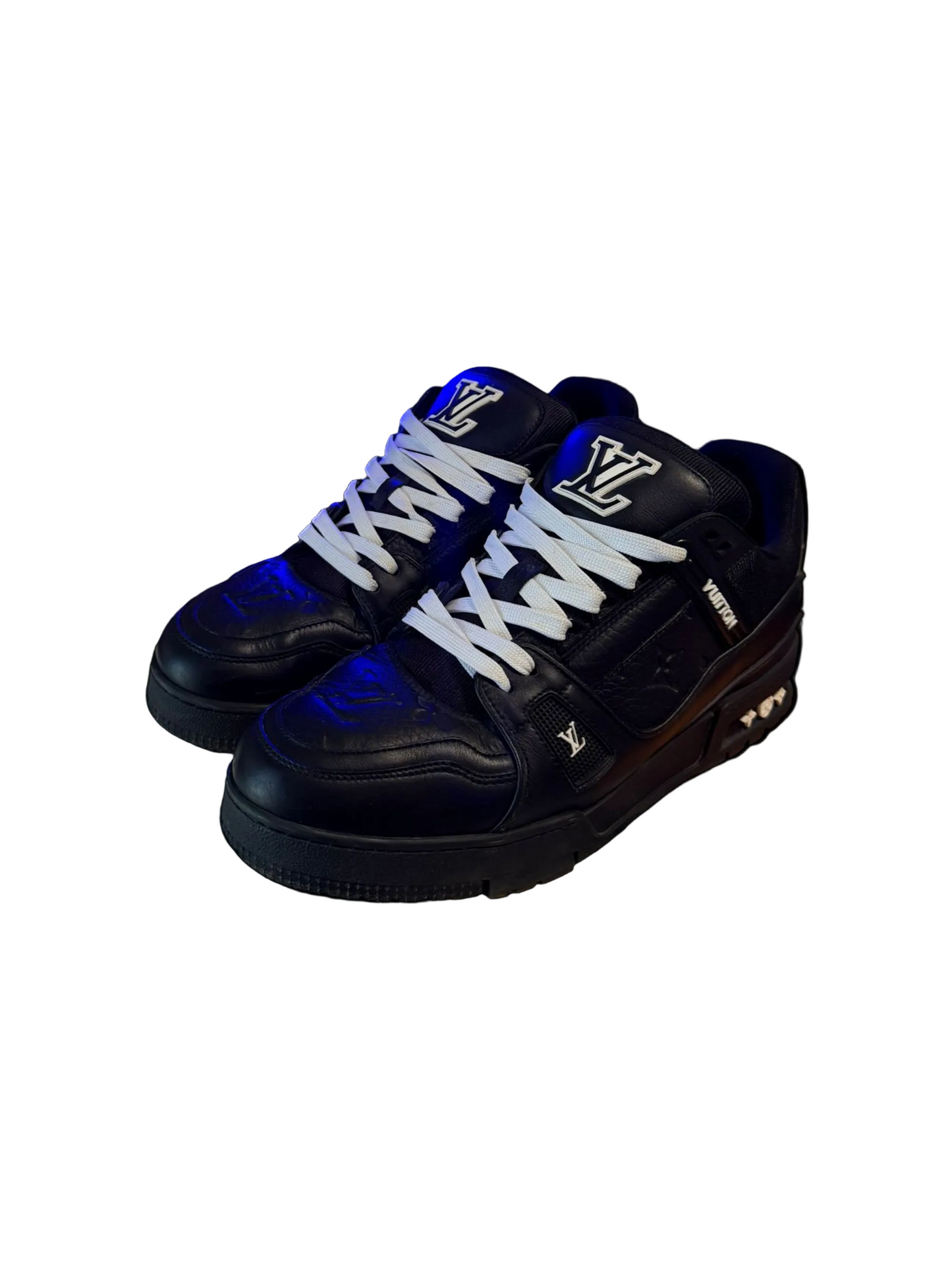 Louis Vuitton Trainer Denim Schwarz